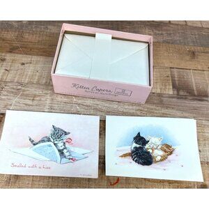Kitten Capers Watercolor Greeting Card Set With Cute Cat Illustrations By Cape S